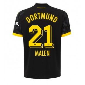 Maillot de foot Borussia Dortmund Donyell Malen #21 Extérieur 2023-24 Manches Courte